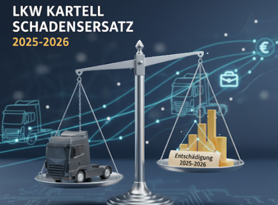 Przewodnik 2025–2026 dotyczący kartelu producentów ciężarówek: orzeczenia BGH IV–VI, TSUE oraz realne szanse uzyskania odszkodowania dla przewoźników